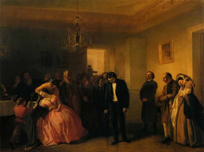 Сочинение по картине: Волков - "Прерванное обручение"