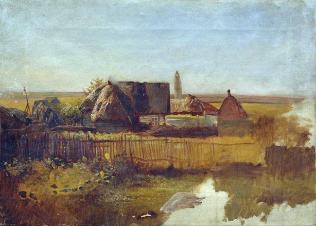 Сочинение по картине: Волков - "Сельский пейзаж"