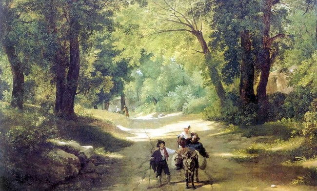 Сочинение по картине: Воробьев - "Аллея в Альбано"