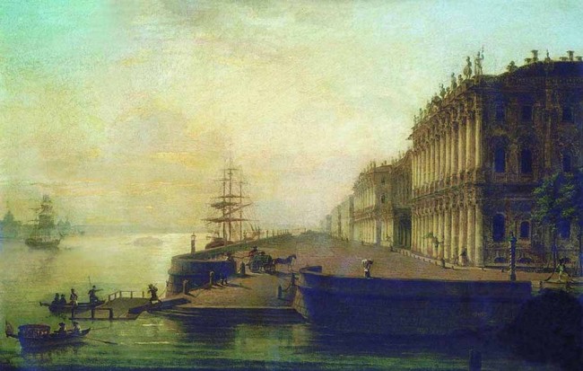 Сочинение по картине: Воробьев - "Вид Дворцовой набережной в Санкт-Петербурге"