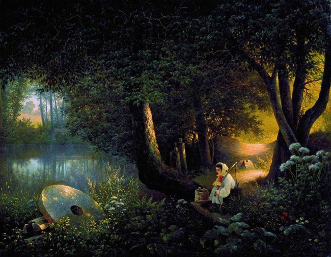 Сочинение по картине: Воробьев - "У старой мельницы"