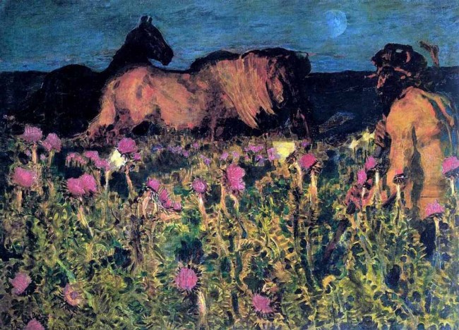 Сочинение по картине: Врубель - "К ночи"