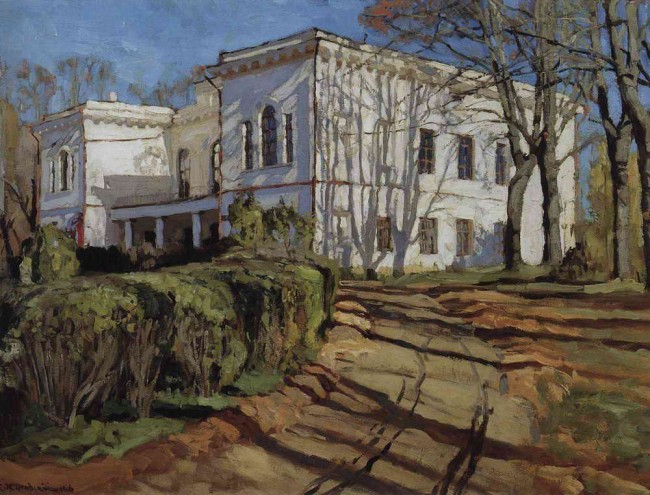 Сочинение по картине: Жуковский - "Белый дом"