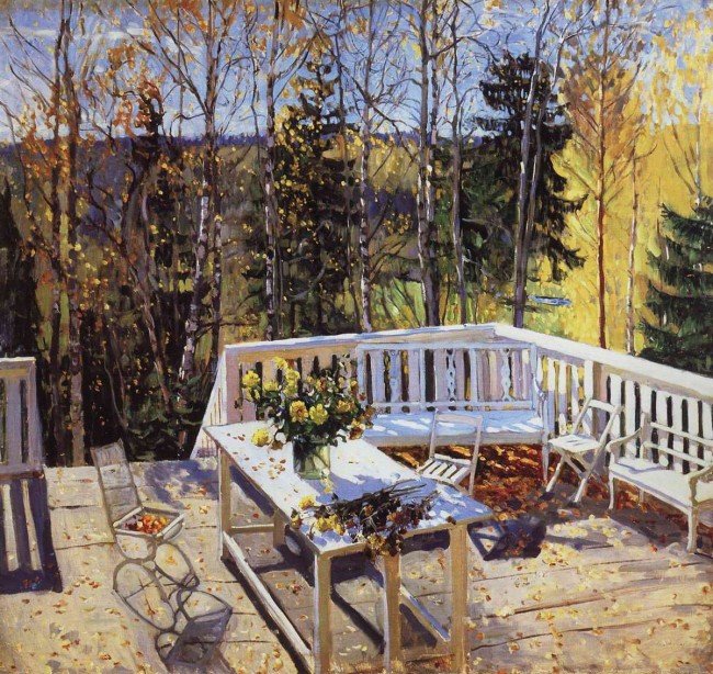 Сочинение по картине: Жуковский - "Брошенная терраса"