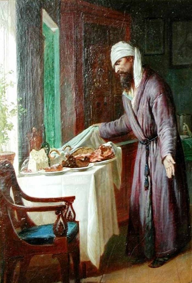 Сочинение по картине: Журавлев - "Пасхальное угощение"