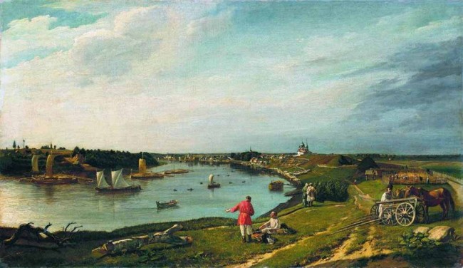 Сочинение по картине: Заболотский - "Вид Старой Ладоги"