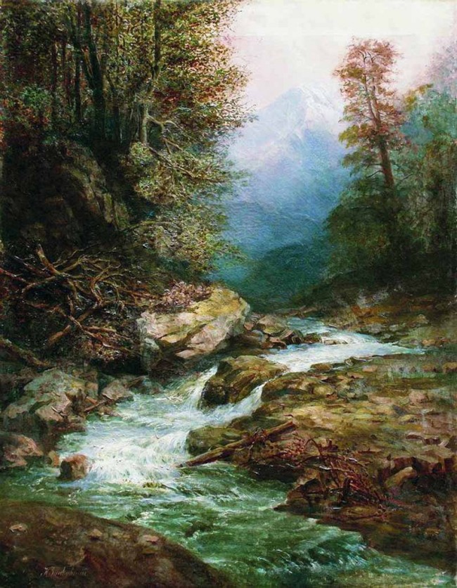 Сочинение по картине: Занковский - "Горный ручей"