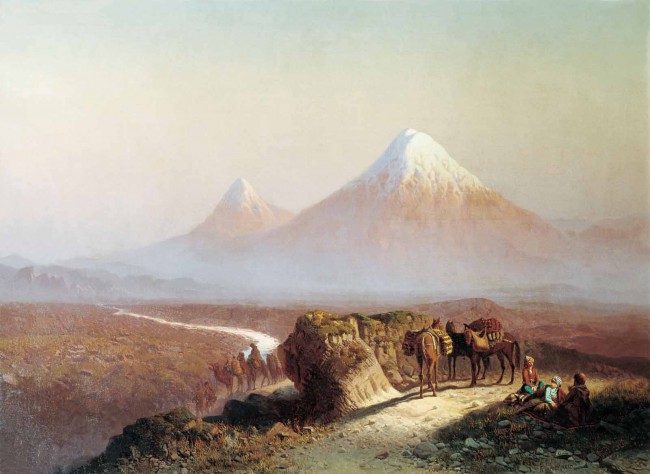 Сочинение по картине: Занковский - "В горах. Вид на Арарат"