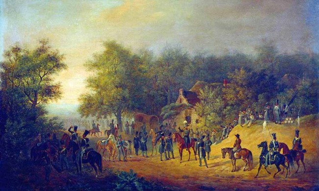 Сочинение по картине: Зауервейд - "Приезд Николая I в лагерь"