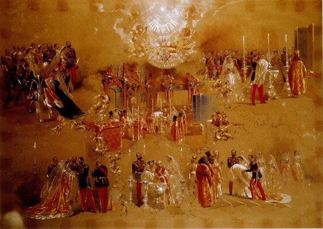 Сочинение по картине: Зичи - "Крещение великого князя Николая Александровича 20 мая 1868г"