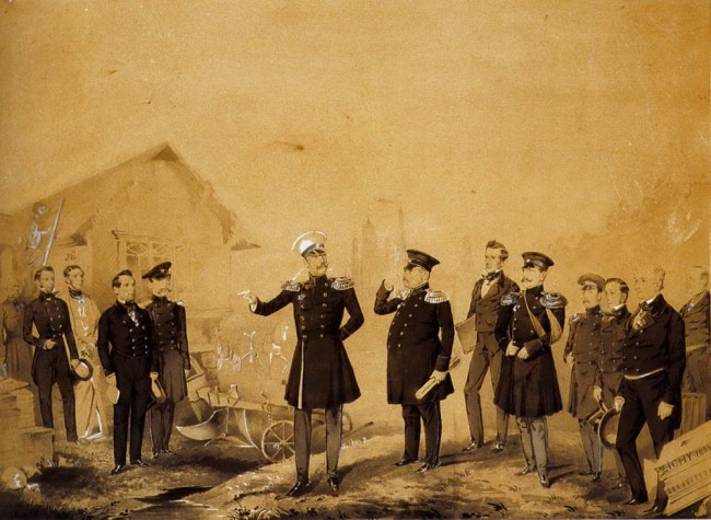 Сочинение по картине: Зичи - "Николай I на строительных работах"