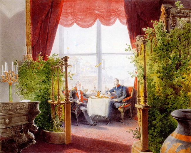 Сочинение по картине: Зичи - "Завтрак императоров Александра II и Вильгельма I в Зимнем дворце"