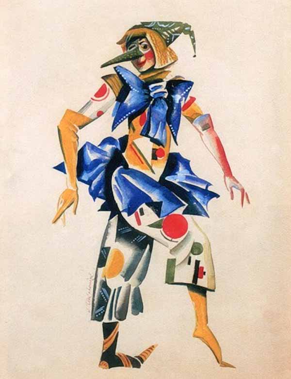 Сочинение по картине: Чехонин - "Клоун с синим бантом"