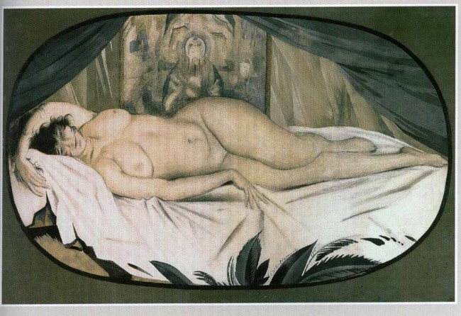 Сочинение по картине: Чехонин - "Обнаженная" Сочинение по картине: Чехонин - "Обнаженная"