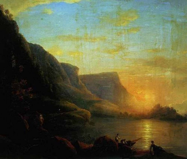 Сочинение по картине: Чернецовы - "Озеро на закате"