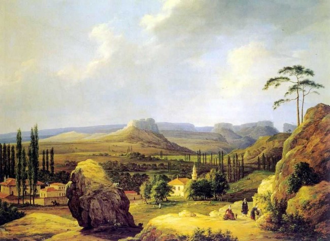 Сочинение по картине: Чернецовы - "Вид Каралезской долины на южном берегу Крыма"