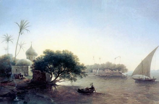 Сочинение по картине: Чернецовы - "Вид на Нил в Египте"