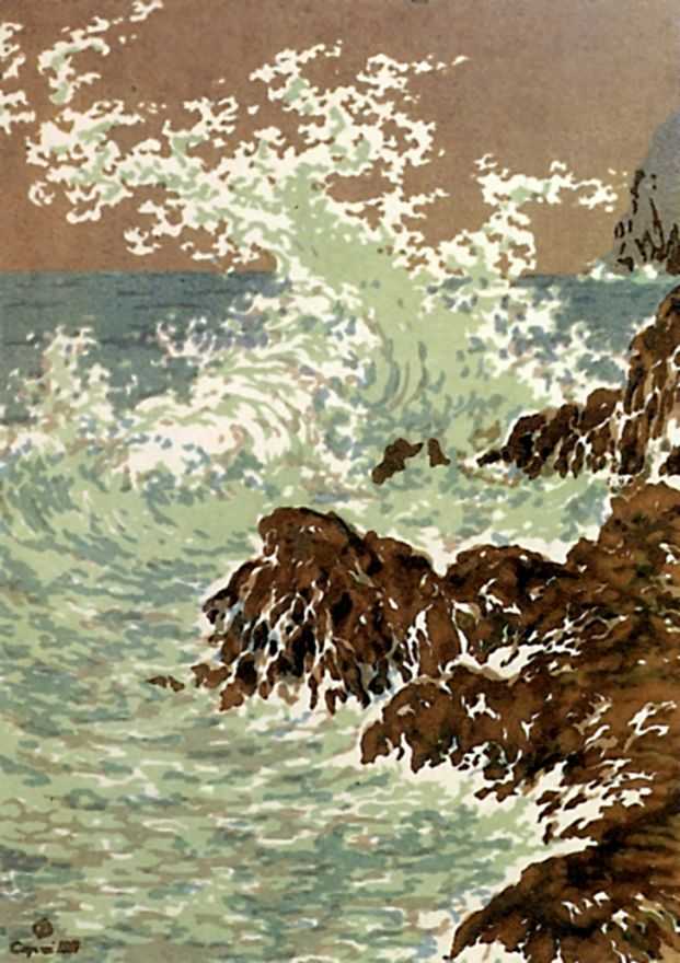 Сочинение по картине: Фалилеев - "Волна. Капри" Сочинение по картине: Фалилеев - "Волна. Капри"