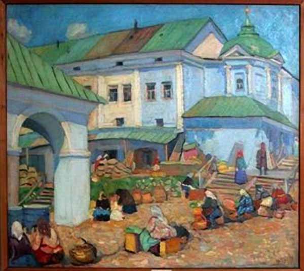 Сочинение по картине: Фальк - "Базар в Костроме"