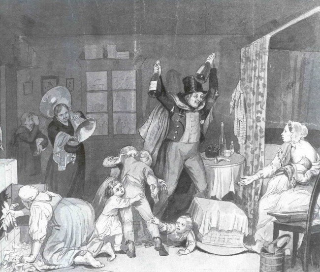 Сочинение по картине: Федотов - "Крестины"