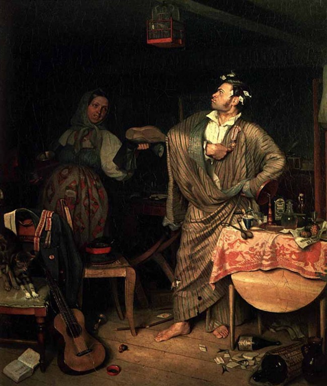 Сочинение по картине: Федотов - "Свежий кавалер"