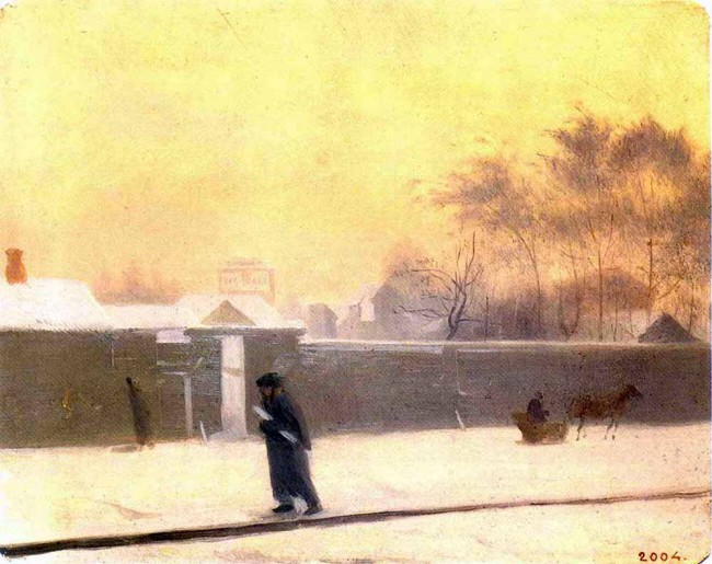 Сочинение по картине: Федотов - "Зимний день"