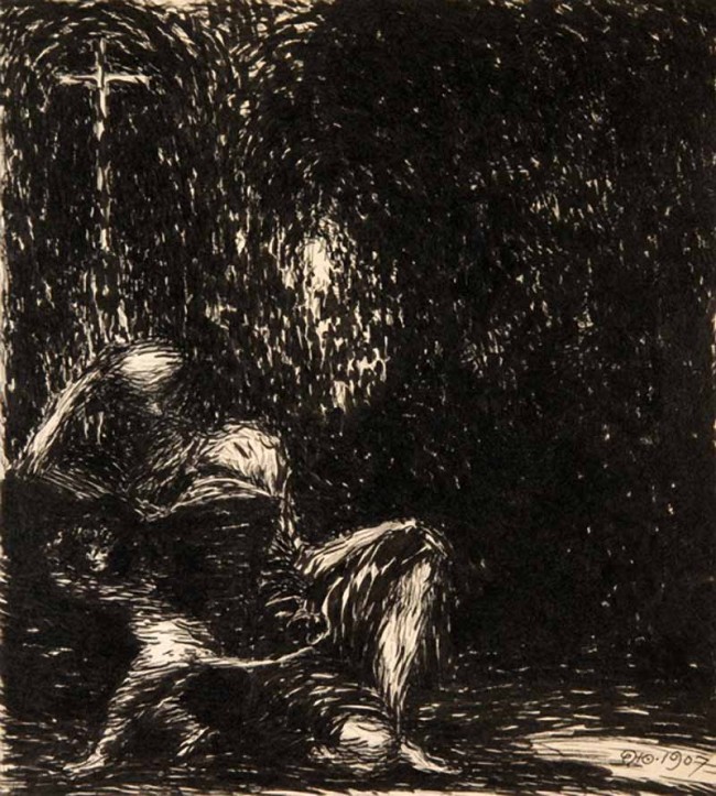 Сочинение по картине: Феофилактов - "Пустынник и черт"