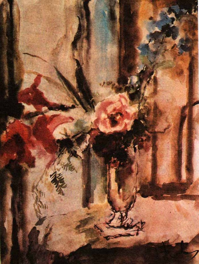 Сочинение по картине: Фонвизин - "Красные гладиолусы"