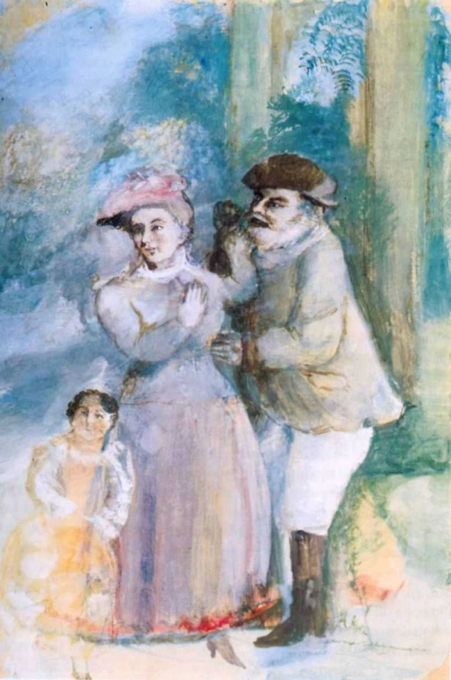 Сочинение по картине: Фонвизин - "Жанровая сцена"