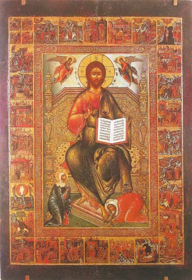 Сочинение по картине: Холмогорец - "Спас Вседержитель со сценами Деяний и Страстей" Сочинение по картине: Холмогорец - "Спас Вседержитель со сценами Деяний и Страстей"