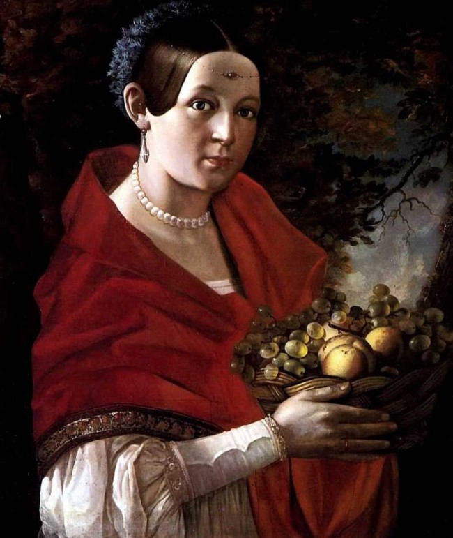 Сочинение по картине: Хруцкий - "Портрет неизвестной с корзиной в руках" Сочинение по картине: Хруцкий - "Портрет неизвестной с корзиной в руках"