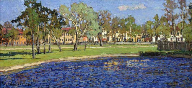 Сочинение по картине: Петровичев - "В Петровском парке"