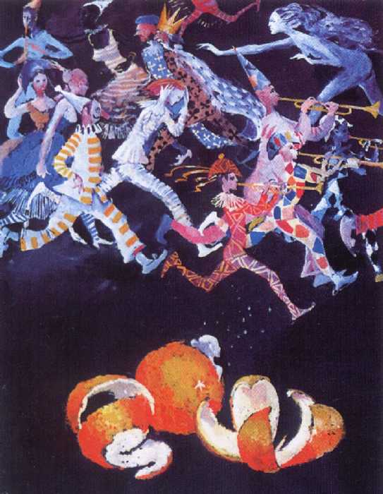 Сочинение по картине: Пименов - "Любовь к трем апельсинам"