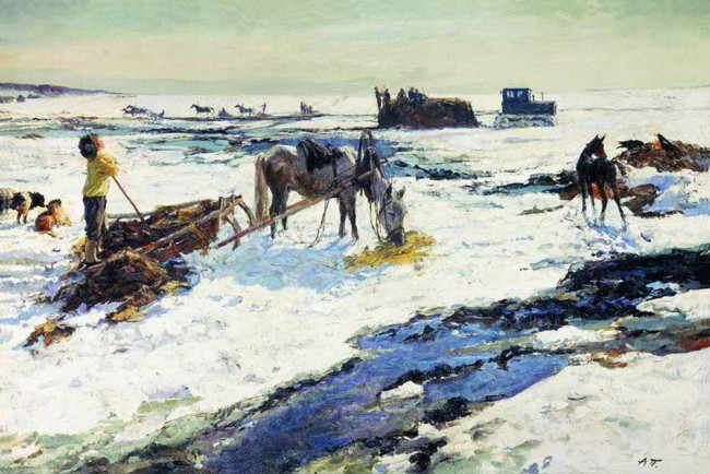 Сочинение по картине: Пластов - "Деревенский март"