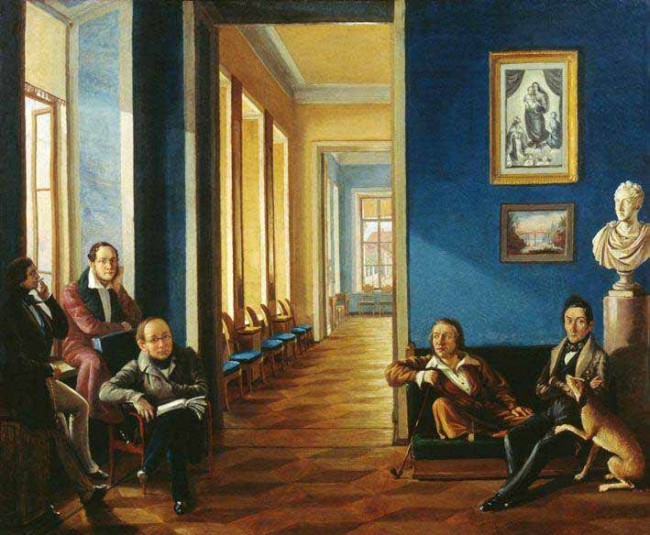 Сочинение по картине: Подключников - "Интерьер в квартире А.М.Иламофитского в Москве в Антипьевском переулке около улицы Волхонки"