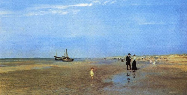 Сочинение по картине: Похитонов - "Ла-Панн. Пляж"