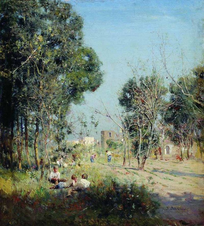 Сочинение по картине: Похитонов - "Лес близ Торро дель Греко"