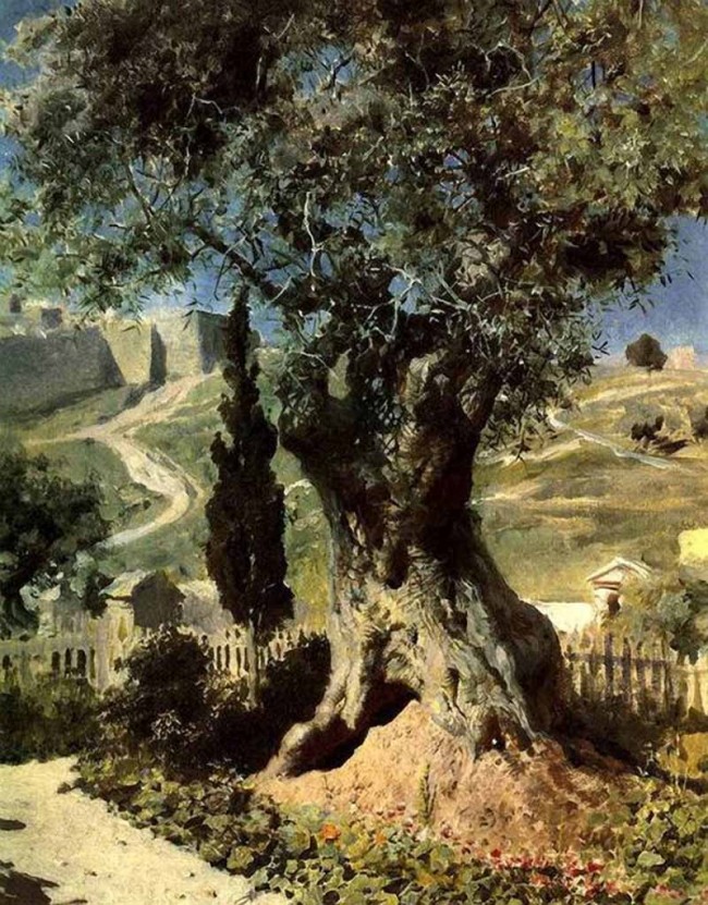 Сочинение по картине: Поленов - "Олива в Гефсиманском саду" Сочинение по картине: Поленов - "Олива в Гефсиманском саду"