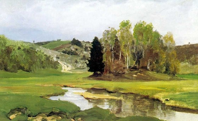 Сочинение по картине: Поленов - "Речка Свинка, близ Алексина"
