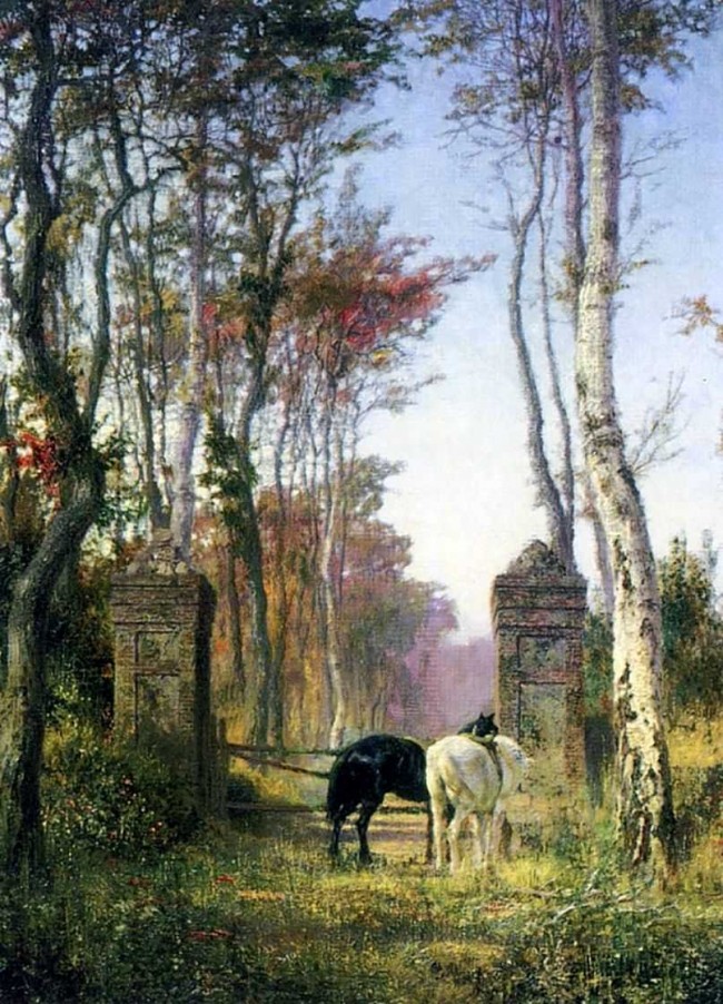 Сочинение по картине: Поленов - "В парке. Местечко Вёль в Нормандии"