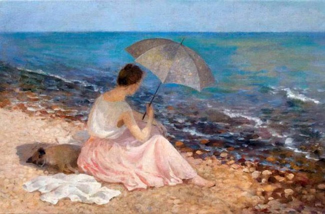 Сочинение по картине: Попов - "На берегу"