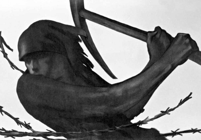 Сочинение по картине: Пророков - "За колючей проволокой"