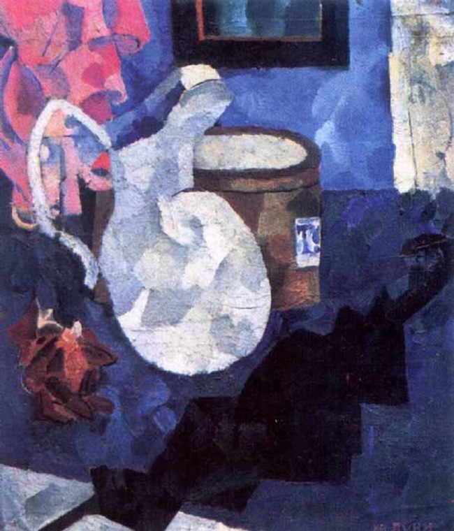 Сочинение по картине: Пуни - "Натюрморт. Кувшин, черный зонтик и шляпная коробка"