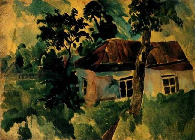 Сочинение по картине: Пуни - "Пейзаж с домом"