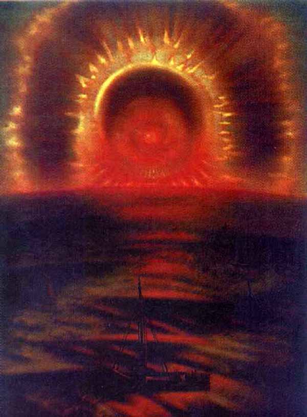 Сочинение по картине: Редько - "Полуночное солнце (Северное сияние)"