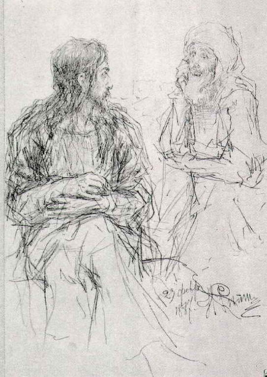 Сочинение по картине: Репин - "Христос и Никодин"