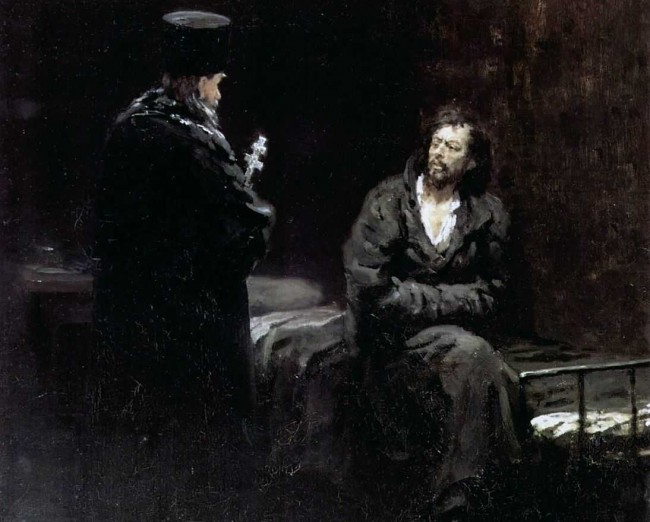 Сочинение по картине: Репин - "Отказ от исповеди перед казнью"