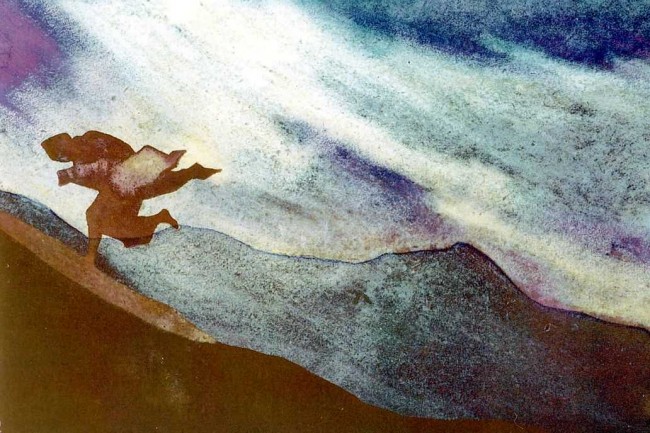 Сочинение по картине: Рерих - "Бегущий лама"