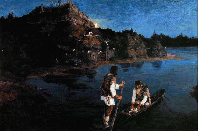 Сочинение по картине: Рерих - "Гонец. Восстал род на род"