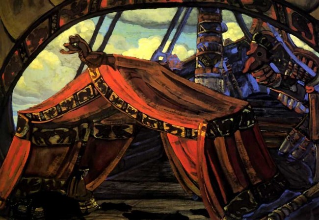 Сочинение по картине: Рерих - "Корабль Тристана"